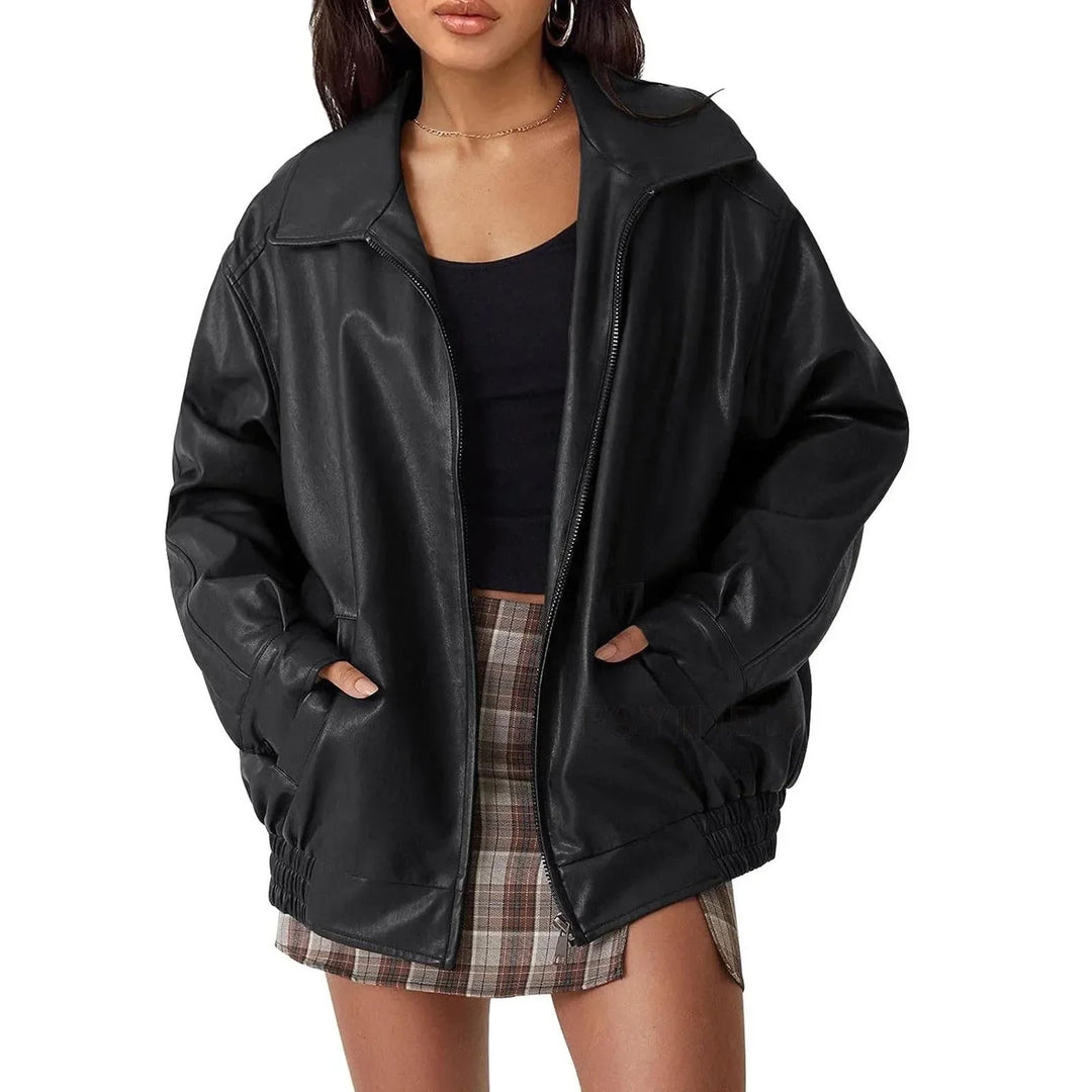 EB | Oversized Lederjacke