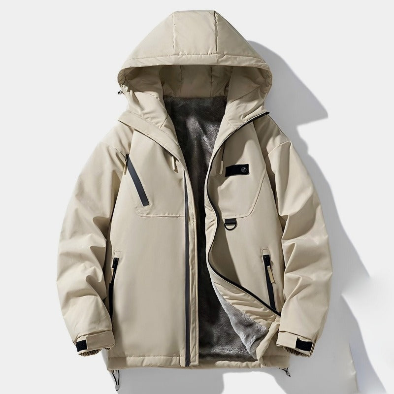 EB | Relaxed Fit Winterjacke Kapuzenpullover Hüftlanger Winterjacke