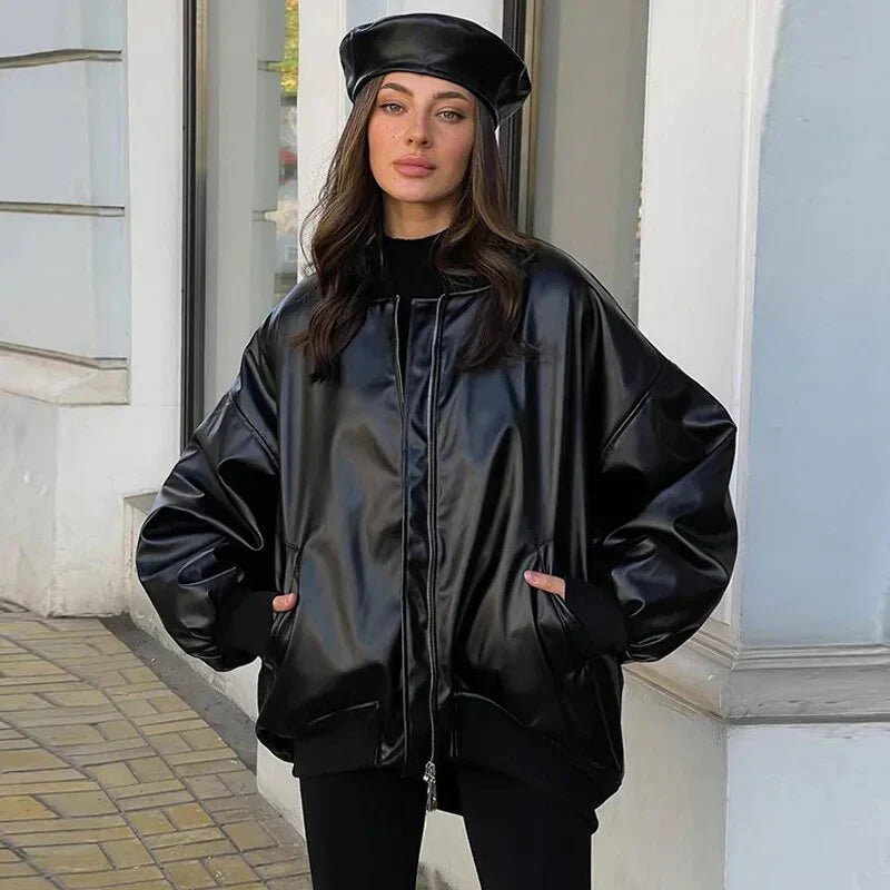 EB | Lockerer Motor Lederjacke