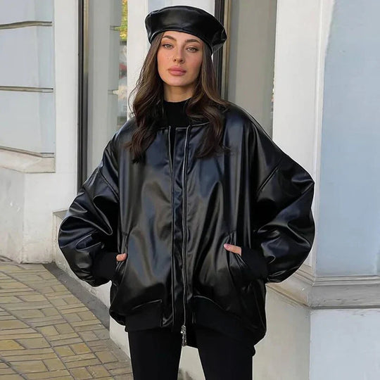 EB | Lockerer Motor Lederjacke