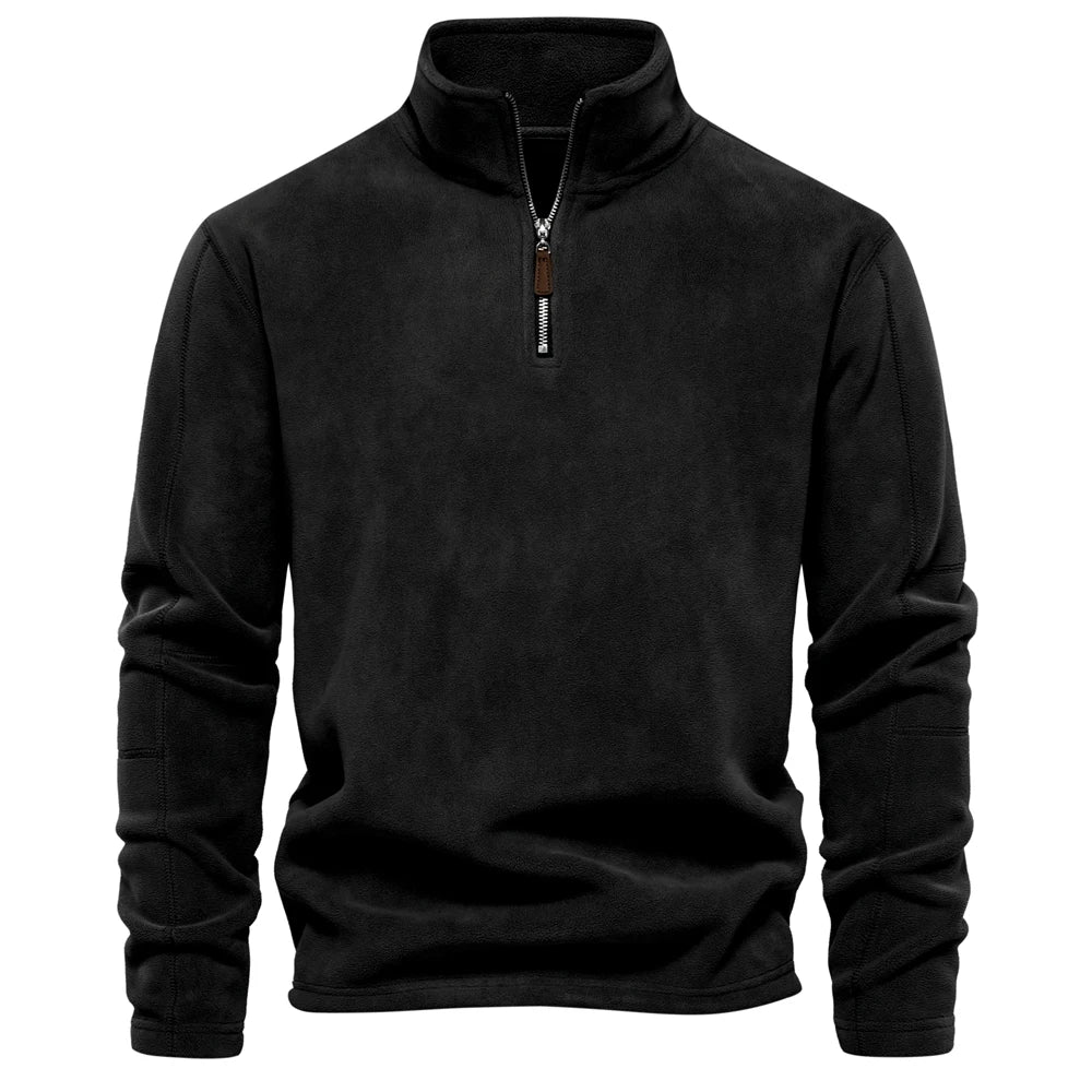 EB | Weiches Fleece Sweatshirt mit Reißverschluss Warm und Komfortabel Ideal für Kaltes Wetter