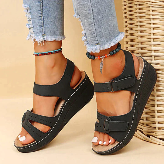 EB | Bequeme Orthopädische Sandalen mit Keilabsatz