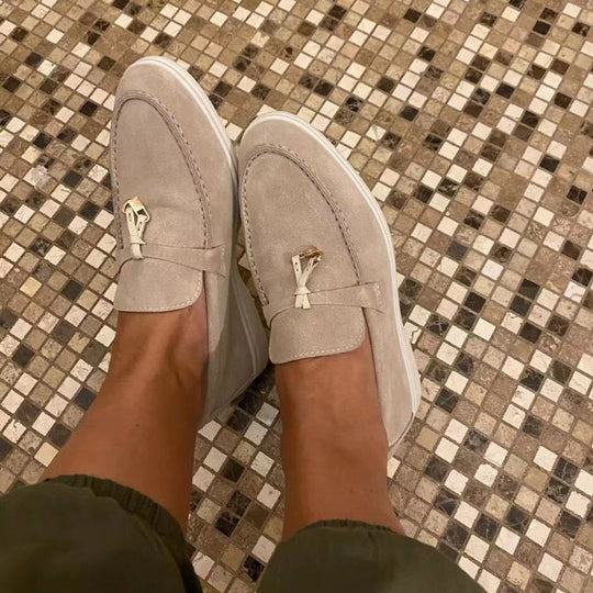 EB Loafers Damen-Loafer mit Schloss-Detail