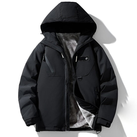 EB | Relaxed Fit Winterjacke Kapuzenpullover Hüftlanger Winterjacke