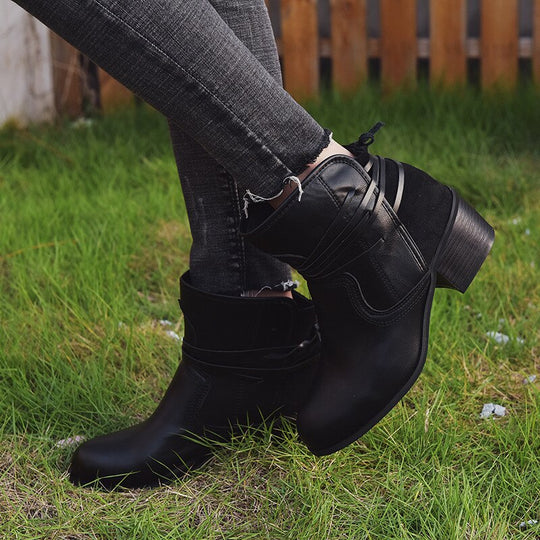 EB | Damenstiefel Weinlese Schnürstiefel