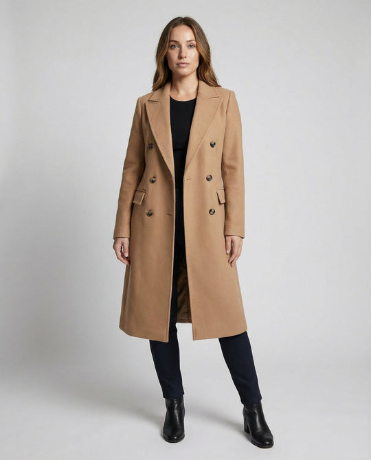 Elegante Lange Winterjacke Damen | EB