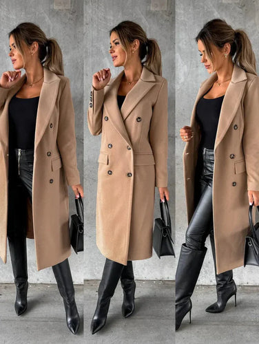 Lange und elegante Winterjacke