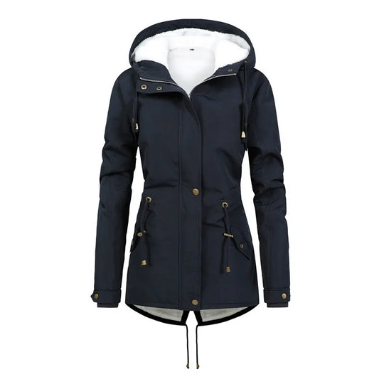 EB | Winddichte Mittellange Kapuzenjacke