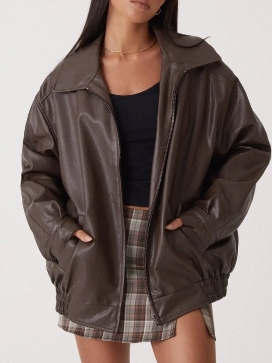 EB | Oversized Lederjacke