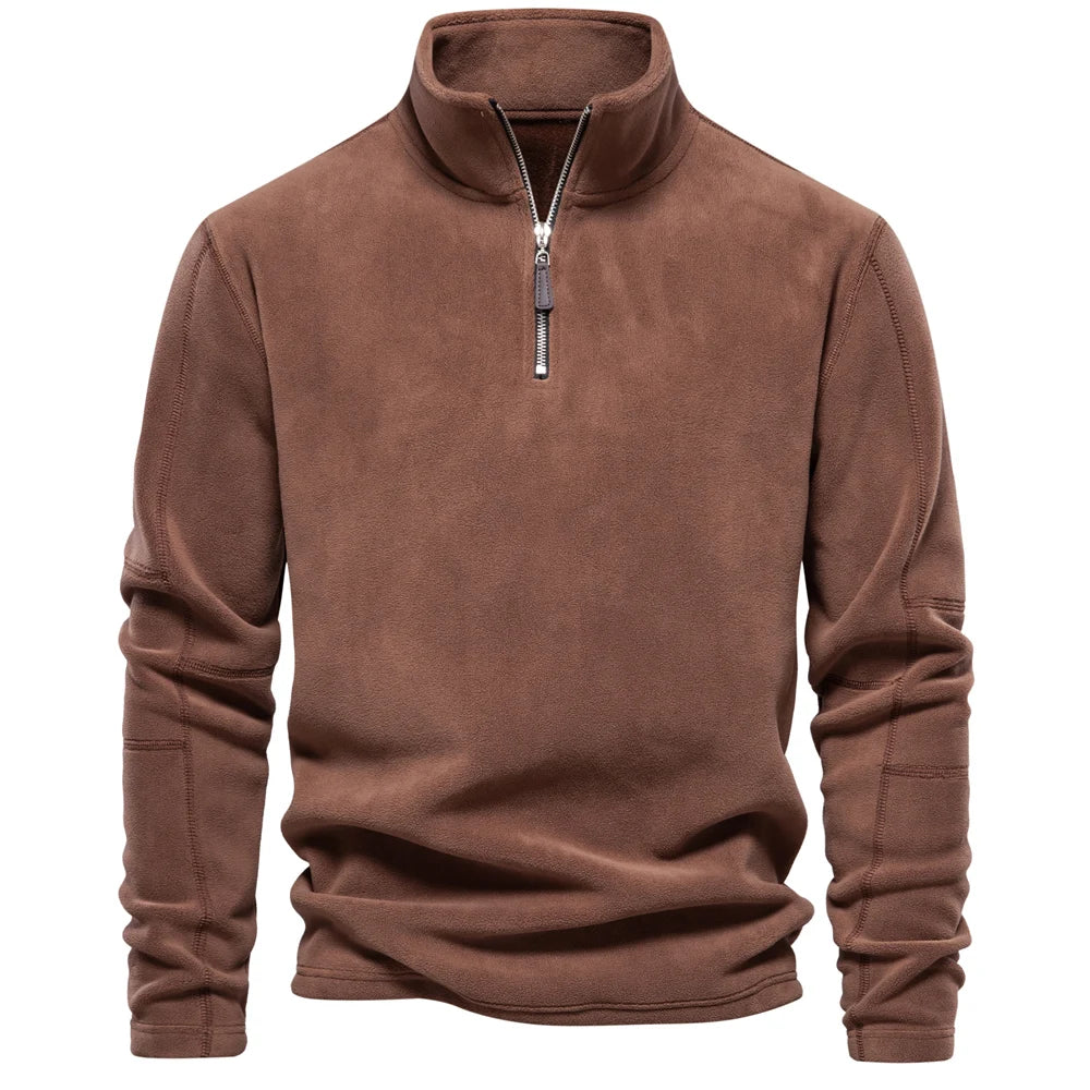EB | Weiches Fleece Sweatshirt mit Reißverschluss Warm und Komfortabel Ideal für Kaltes Wetter