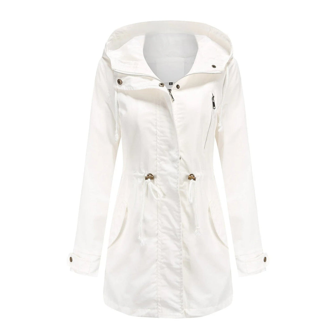 EB | Damen Elegante Wasserdichte Regenjacke Für Outdoor Aktivitäten