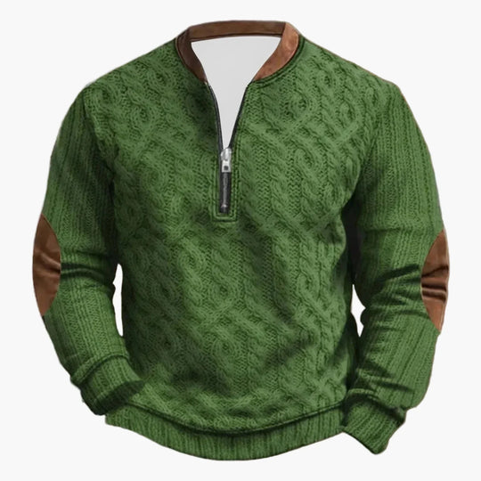 EB | Outdoor Freizeitsweater mit Stehkragen und Zipper - Stilvoller Langarm-Pullover für Alltag und Abenteuer
