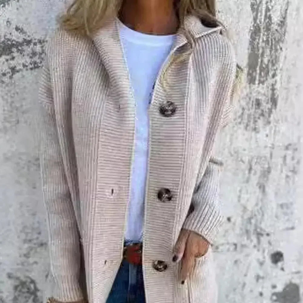 EB | Langer Knopf Cardigan