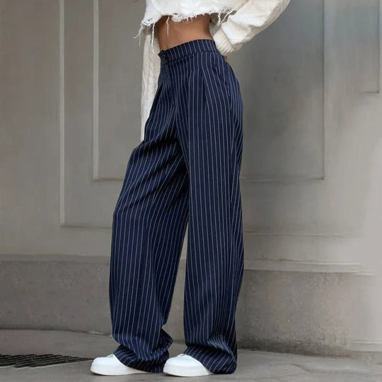 EB | Gestreifte Stoffhose für Damen