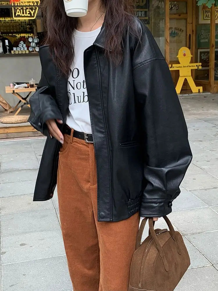 EB | Weinlese Lederjacke