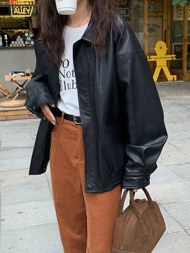 EB | Weinlese Lederjacke