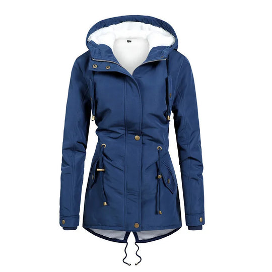 EB | Winddichte Mittellange Kapuzenjacke