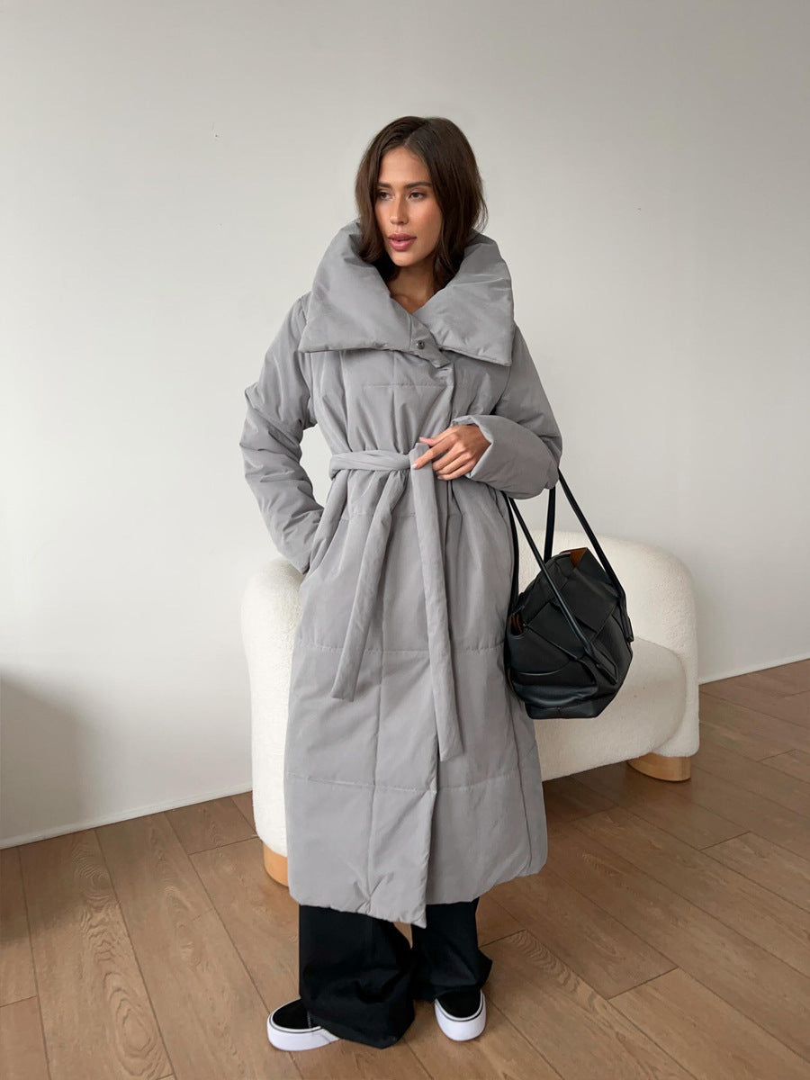 EB | Eleganter Wintermantel mit breitem Kragen