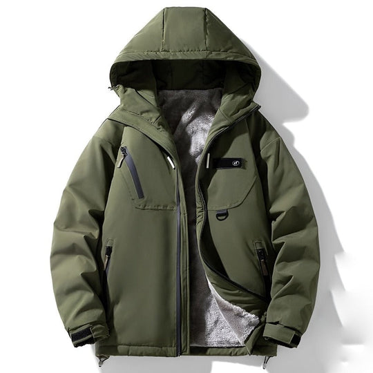 EB | Relaxed Fit Winterjacke Kapuzenpullover Hüftlanger Winterjacke
