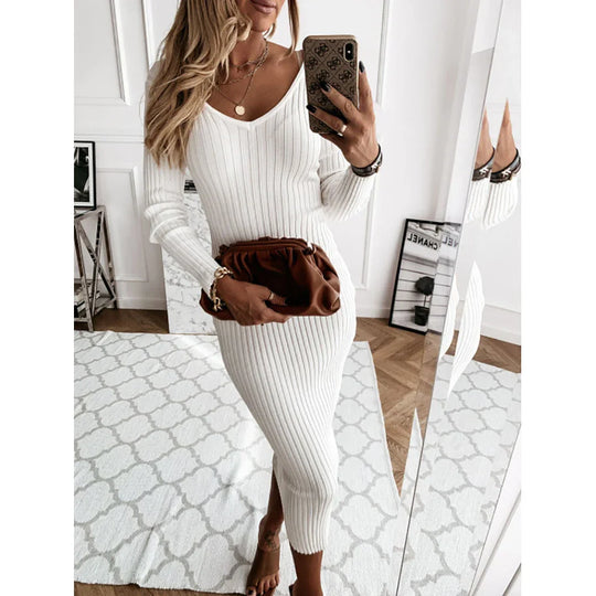 EB | Rippenstrickkleid für Frauen