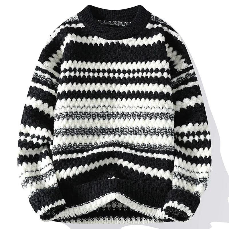 EB | Strickjacke mit Nordischem Muster Weich und Warm Perfekt für Wintertage