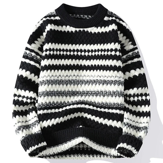 EB | Strickjacke mit Nordischem Muster Weich und Warm Perfekt für Wintertage