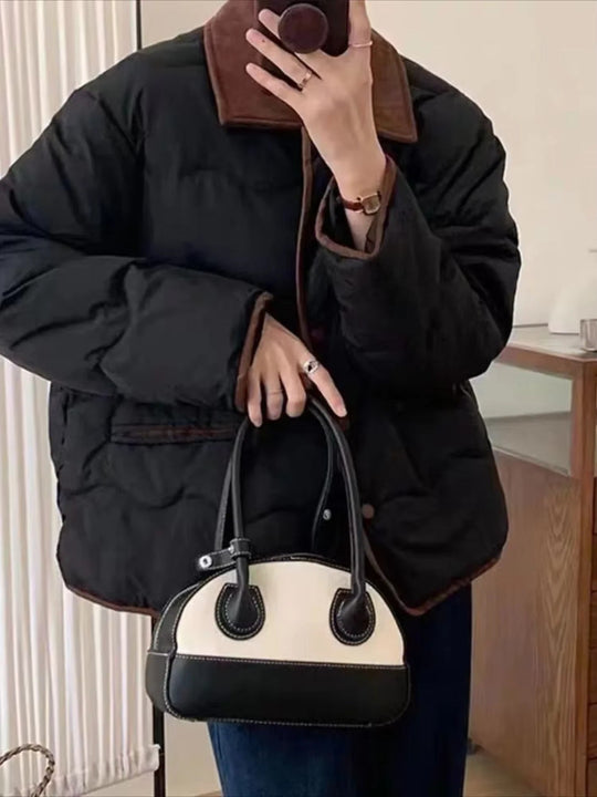 EB | Steppjacke mit Kragen und Knopfleiste