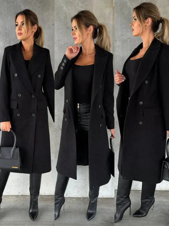Lange und elegante Winterjacke