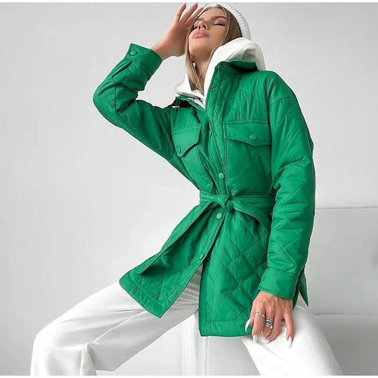 EB | Jacke Stilvoll Knopfverschluss, Geräumige Taschen Ideal für Den Herbst
