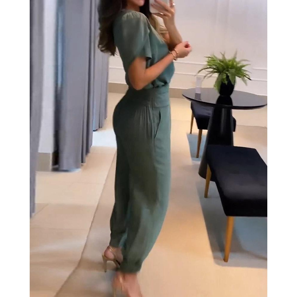 EB | V-Ausschnitt Jumpsuit für Damen