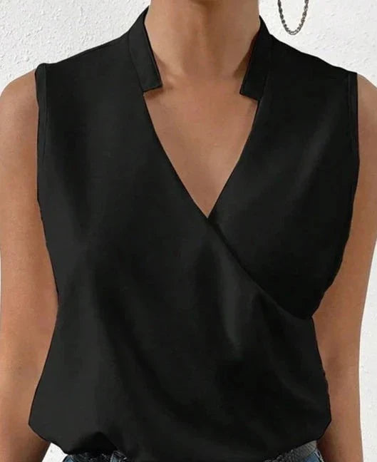 EB | Elegantes Ärmelloses Einfarbiges Top