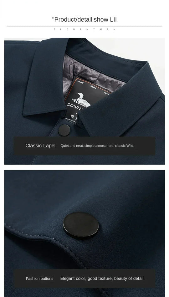 EB | Übergangsjacke mit Steppfutter - Eleganter Business Mantel für Alltag und Büro