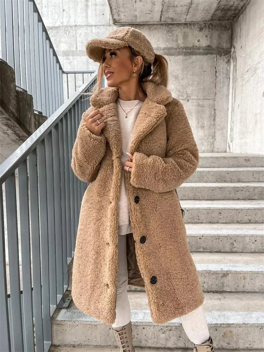 EB | Damen-Strickjacke, lang & modisch