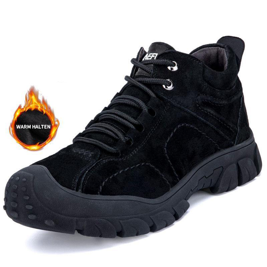 Warme und hohe Arbeitssicherheitsstiefel aus Winter Kaschmir und Stahlkappe EB