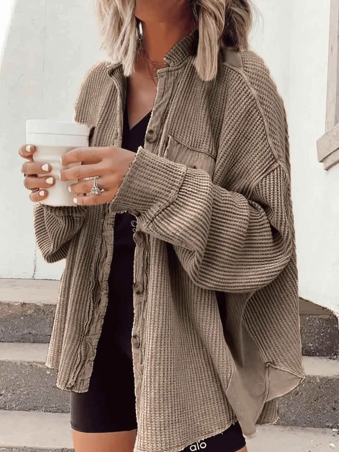 EB | Lässige Hemdjacke Aus Weichem Stoff