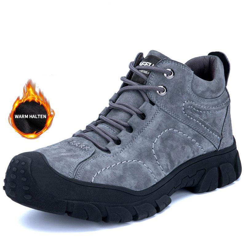 Warme und hohe Arbeitssicherheitsstiefel aus Winter Kaschmir und Stahlkappe EB