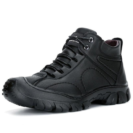 Warme und hohe Arbeitssicherheitsstiefel aus Winter Kaschmir und Stahlkappe EB
