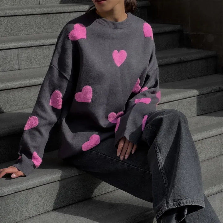 EB | Pullover mit gestricktem Herz