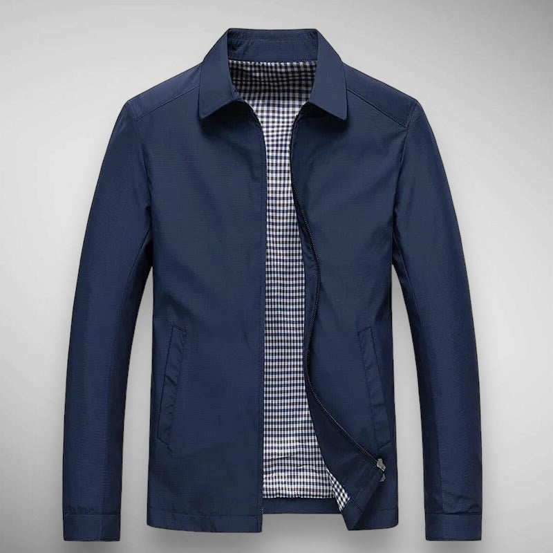 EB | Herren Harrington-Jacke - Karierte Futter & Klassischer Kragen