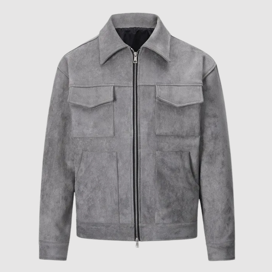 EB | Klassische Straßenjacke aus Wildleder