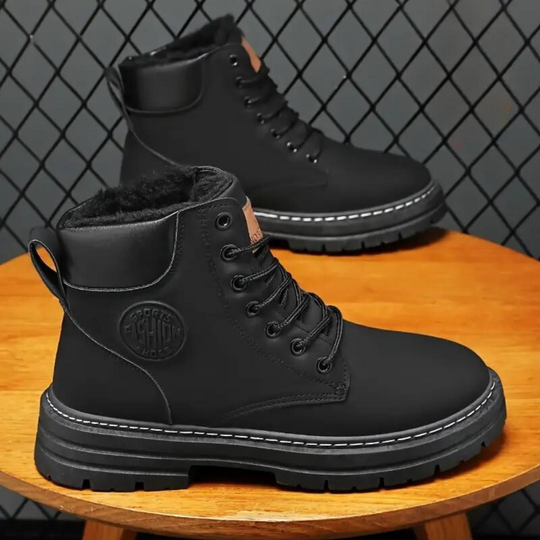 Herren-Winter-Schneestiefel mit Fleece-Futter EB