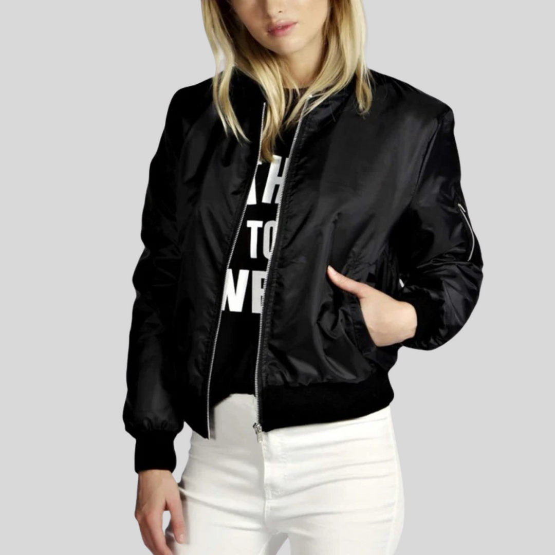 EB | Damen Zip-Up Bomberjacke