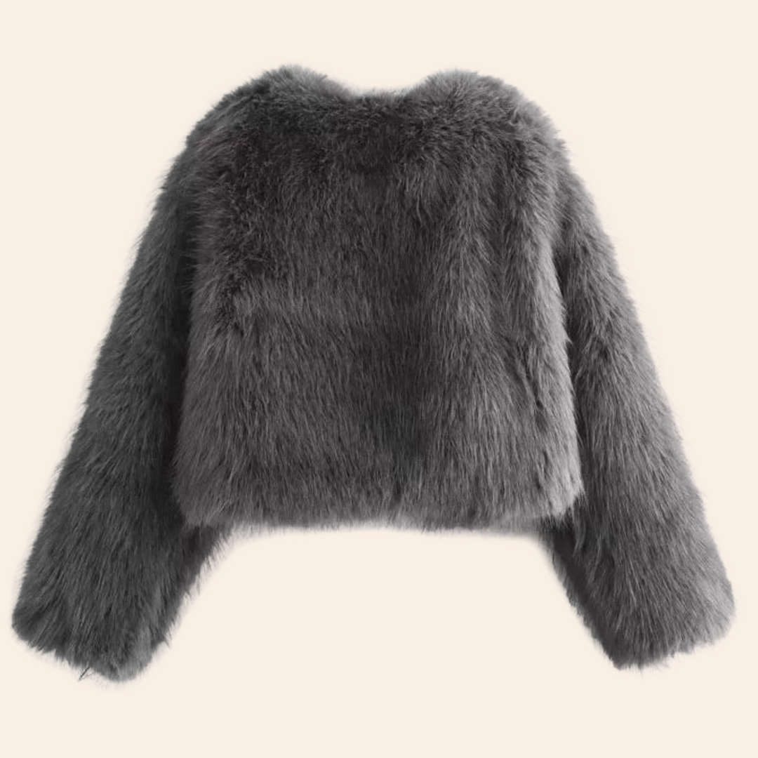 EB | Winter Kunstpelz Kurzer Mantel