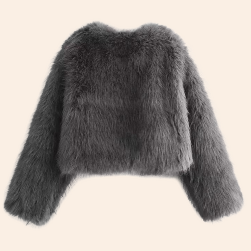 EB | Winter Kunstpelz Kurzer Mantel