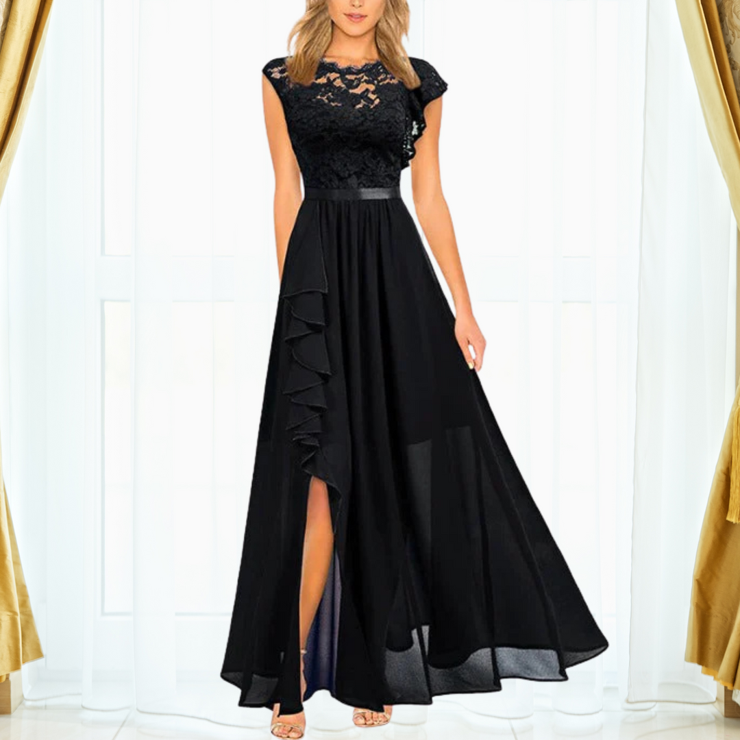 EB | Elegantes Spitzen Maxi Kleid