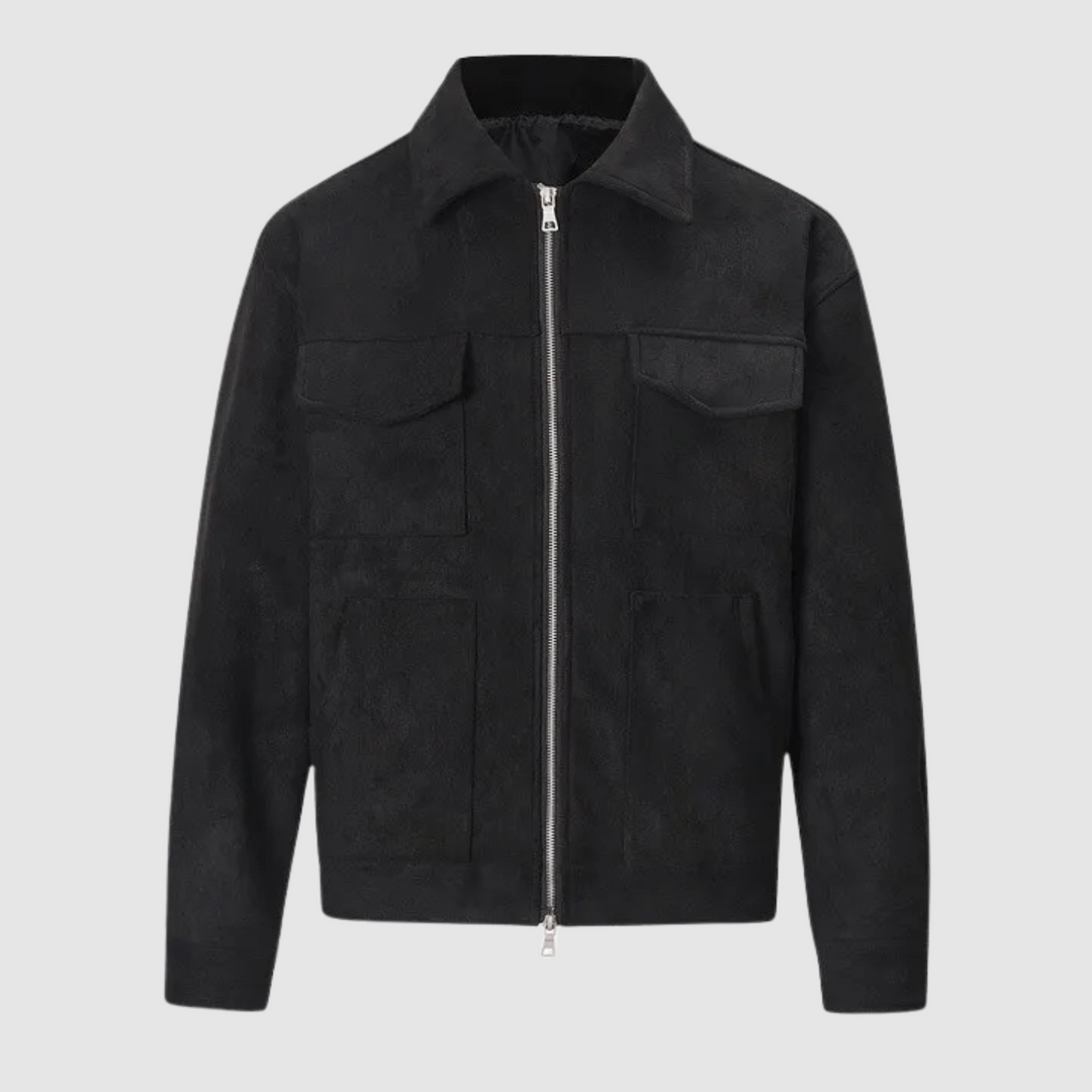 EB | Klassische Straßenjacke aus Wildleder