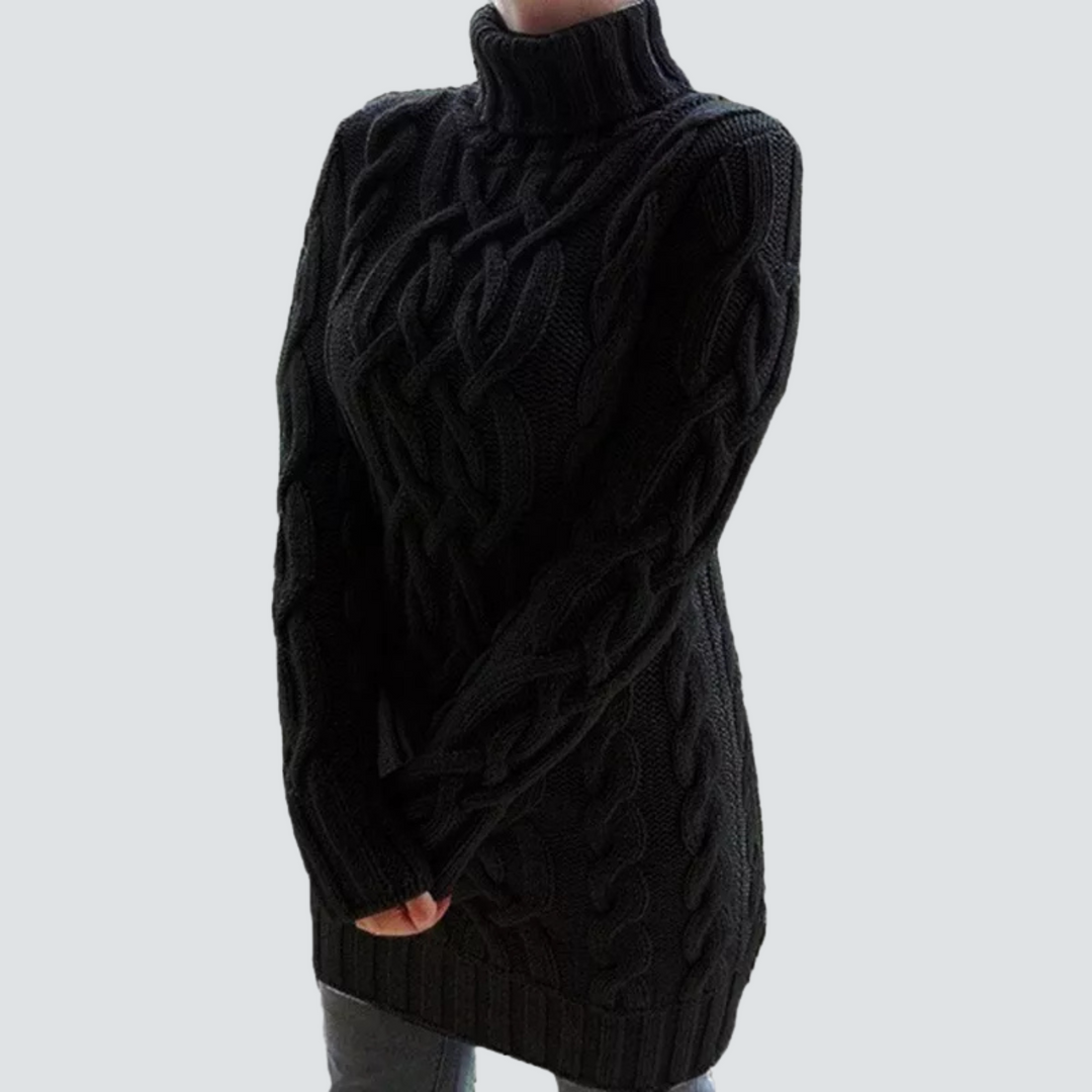 EB | Grobstrick Turtleneck Kleid