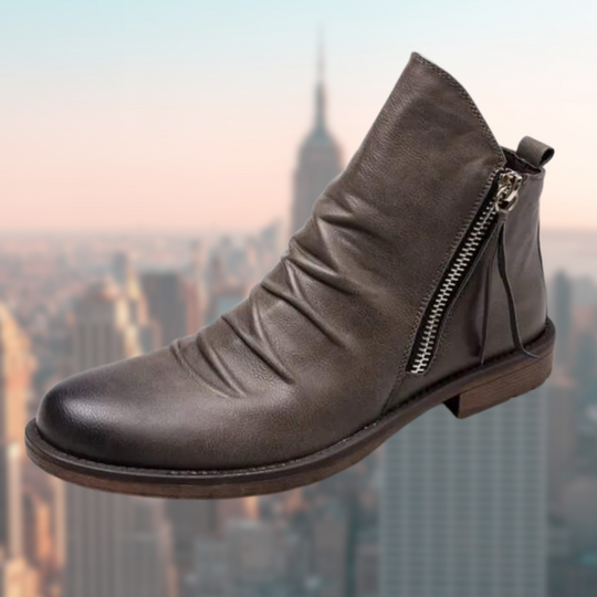 EB | Lederstiefel mit Glattem Finish