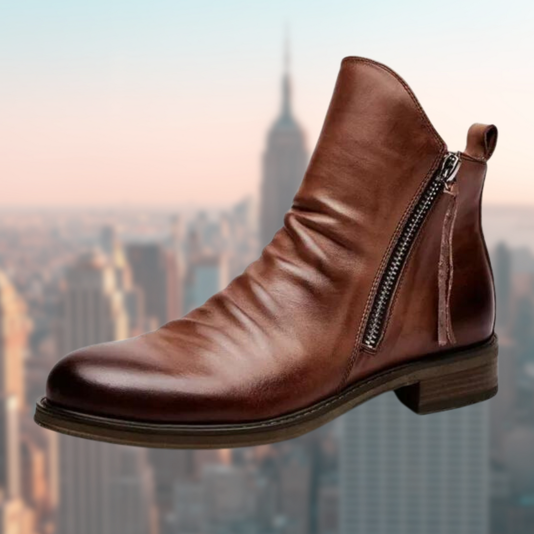 EB | Lederstiefel mit Glattem Finish