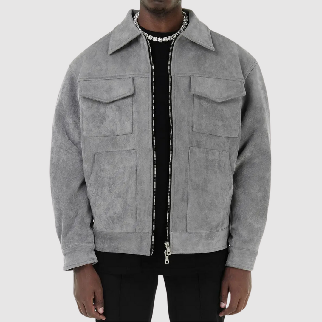 EB | Klassische Straßenjacke aus Wildleder
